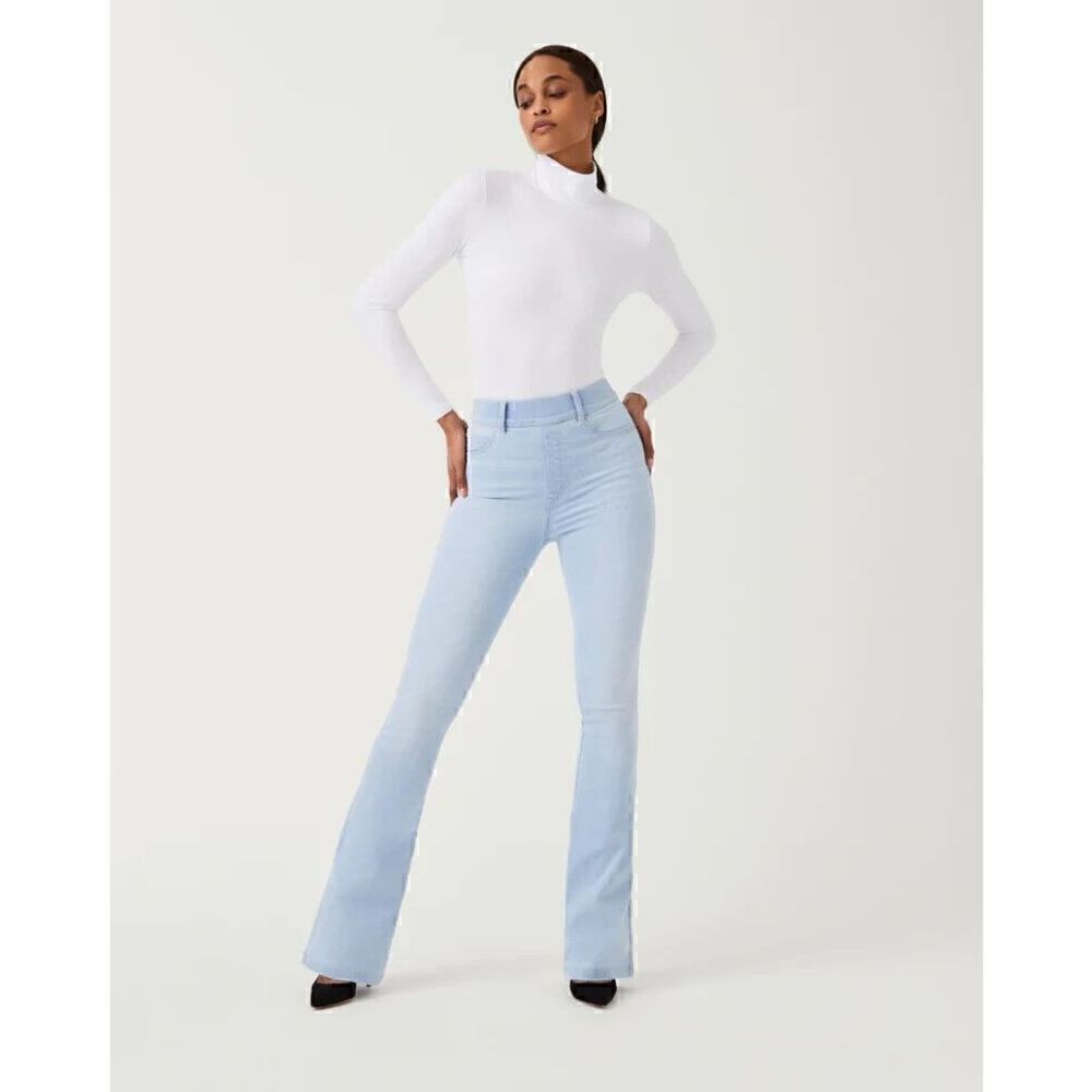 NEW Spanx Suit Yourself Long Sleeve Turtleneck Thong Bodysuit In White Size 1X - Picture 3 of 6